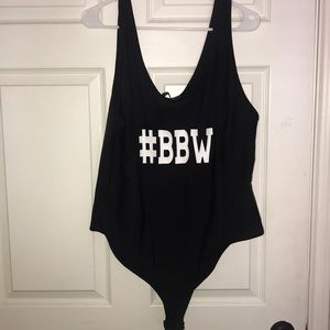 #BBW snap crotch one piece